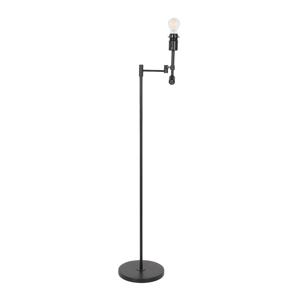 Lampă de podea Stang 7192ZW Negru + Abajur Velur Albastru - PARIS14A.RO
