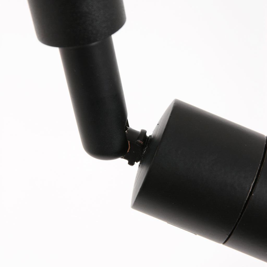 Lampă de podea Stang 7192ZW Negru + Abajur Velur Albastru - PARIS14A.RO