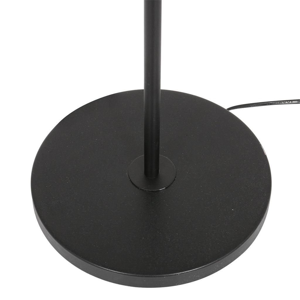 Lampă de podea Stang 7192ZW Negru + Abajur Velur Albastru - PARIS14A.RO