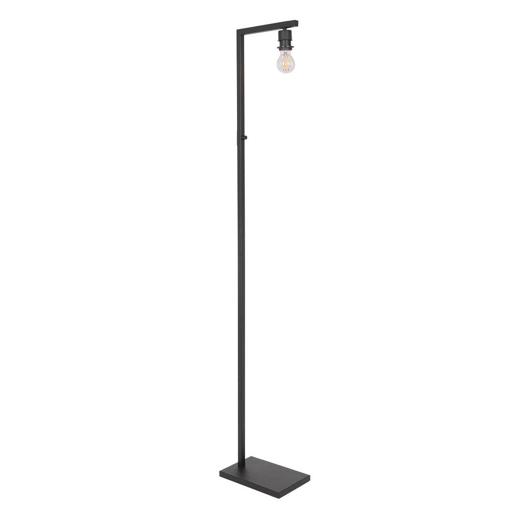 Lampă de podea Stang 8222ZW Negru + Abajur Velur Albastru - PARIS14A.RO