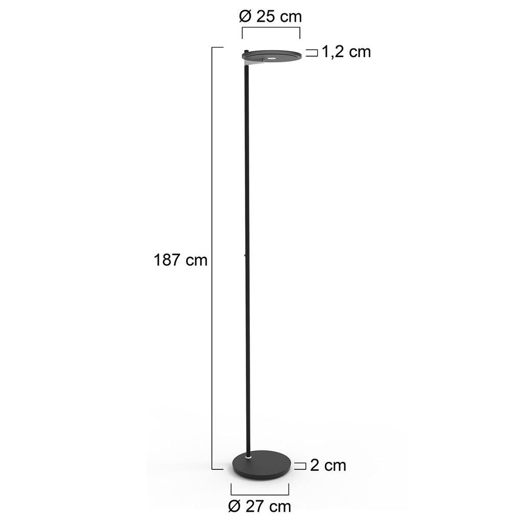 Lampă de podea Turound 2993ZW Negru - PARIS14A.RO