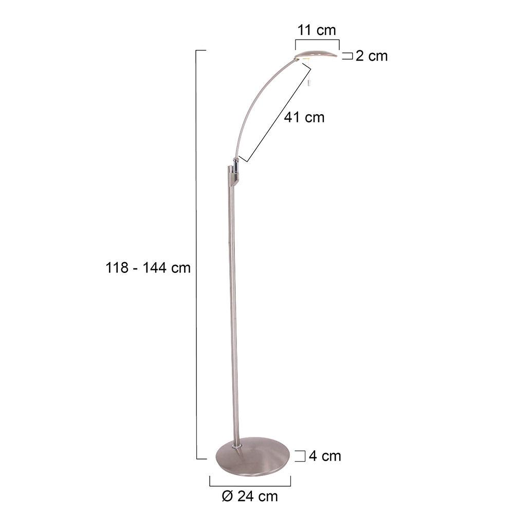 Lampă de podea Zenith 7862ST din oțel - PARIS14A.RO