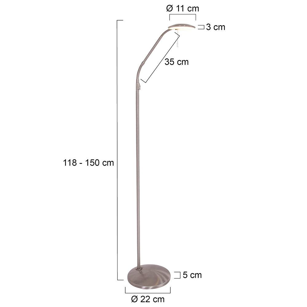 Lampă de podea Zenith 7910ST din oțel - PARIS14A.RO