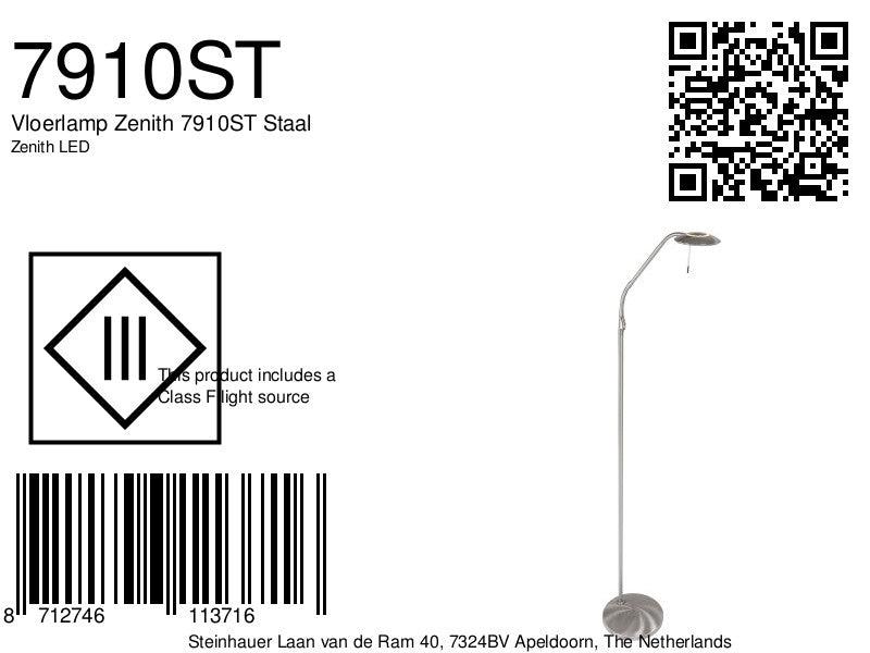 Lampă de podea Zenith 7910ST din oțel - PARIS14A.RO