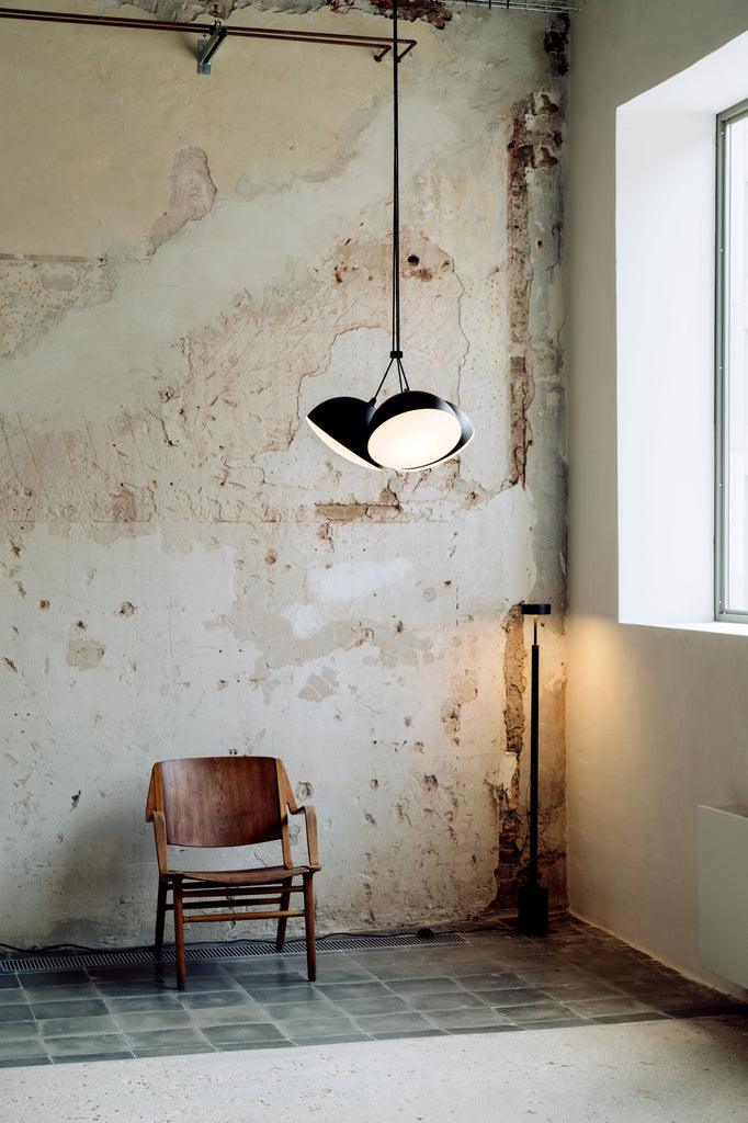 Lampa pendant Nod, negru texturat - PARIS14A.RO