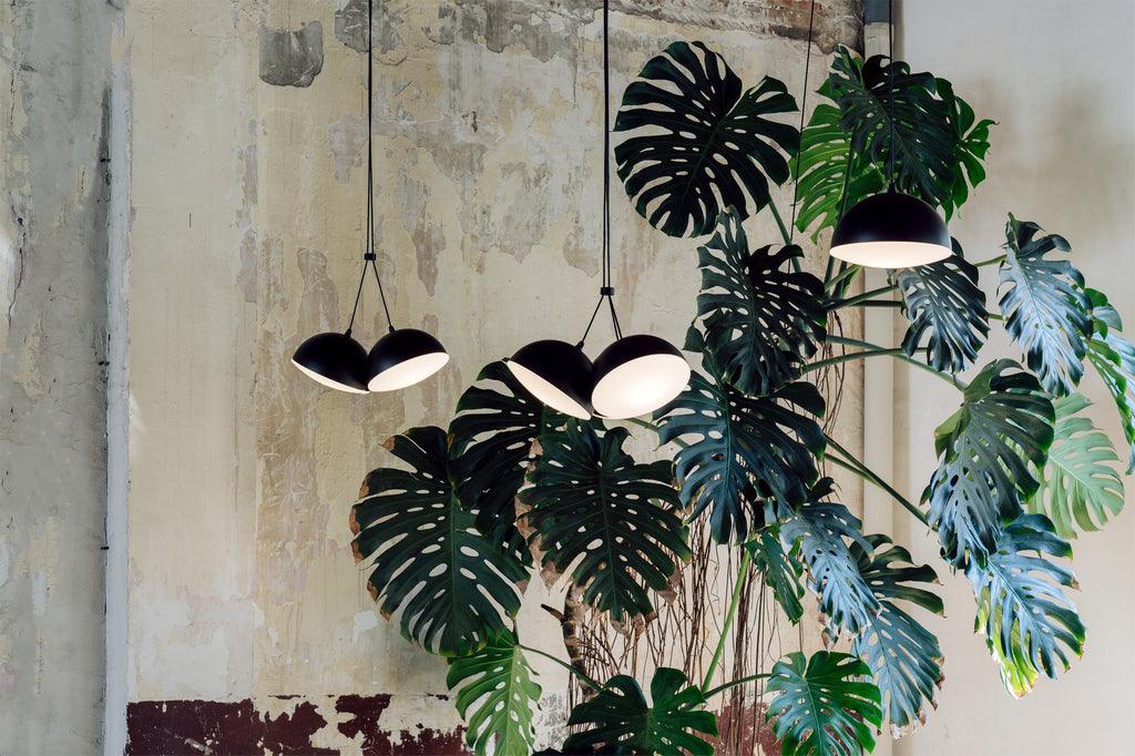 Lampa pendant Nod, negru texturat - PARIS14A.RO