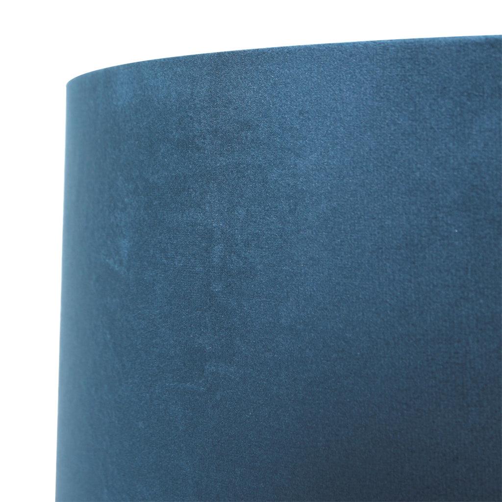 Abajurul K1068ZS din catifea albastră - PARIS14A.RO