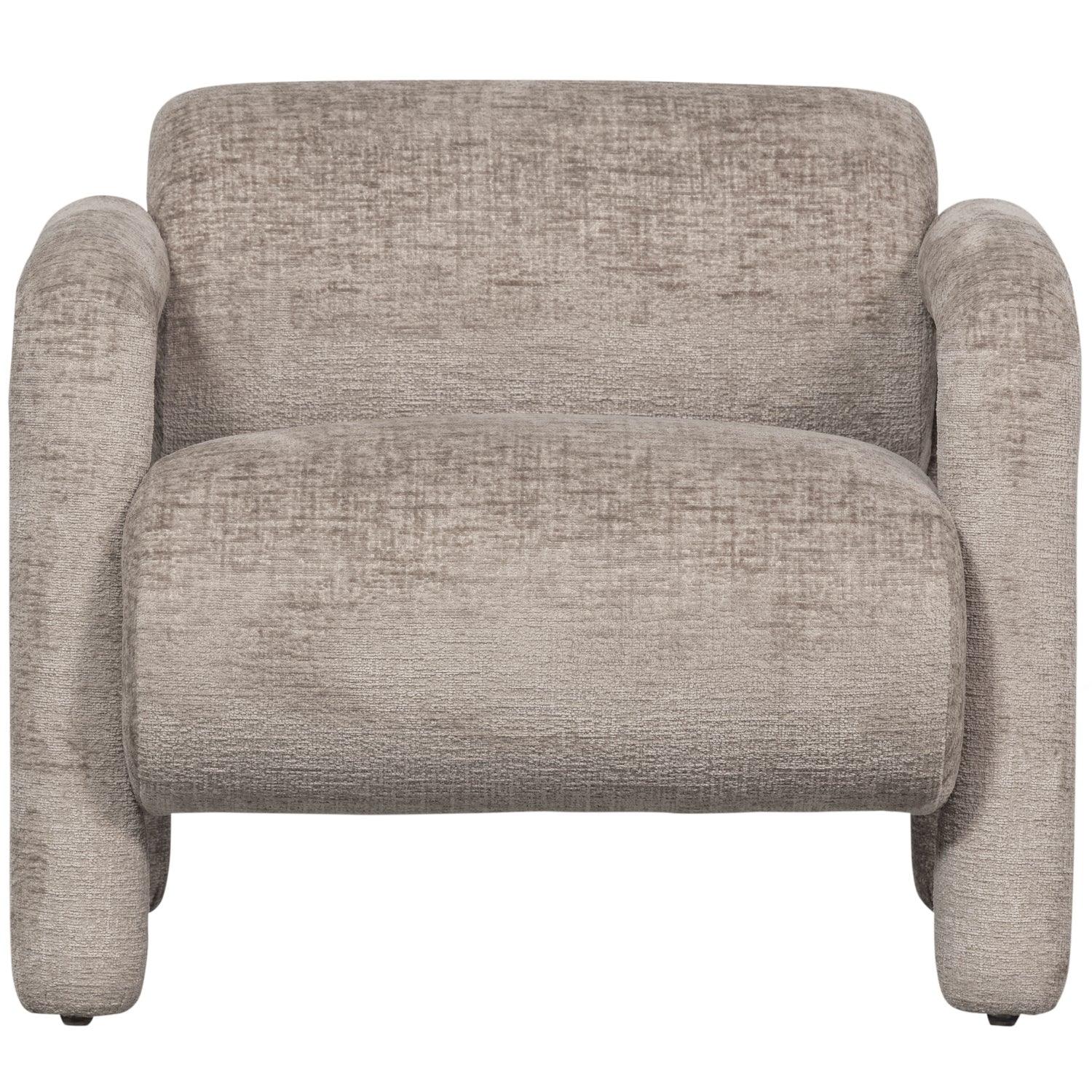 LENNY ARMCHAIR IN ROUGH TEXTURE SAND - PARIS14A.RO