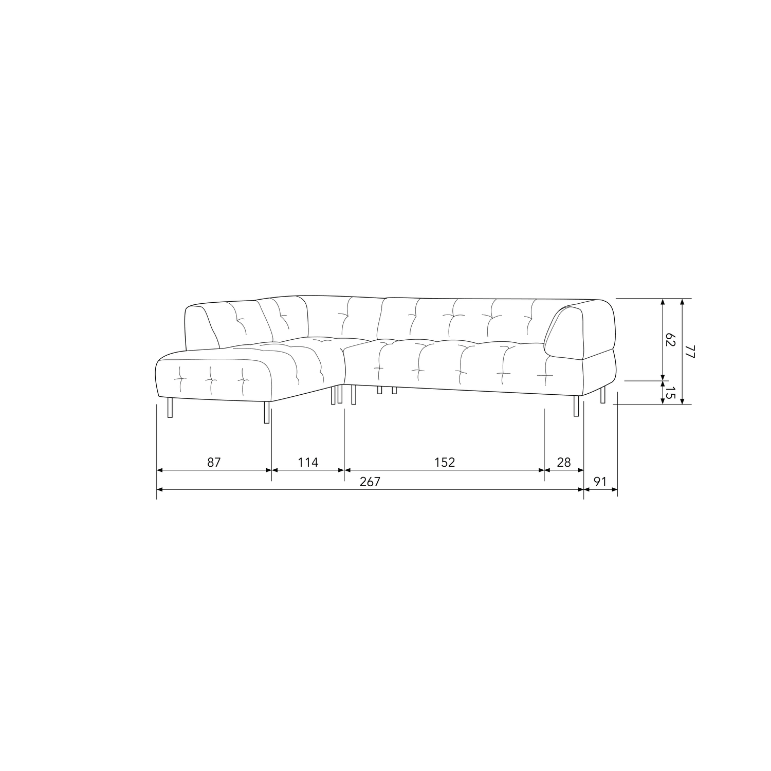 LLOYD CORNER SOFA LEFT WASHED VELVET SEA SALT - PARIS14A.RO