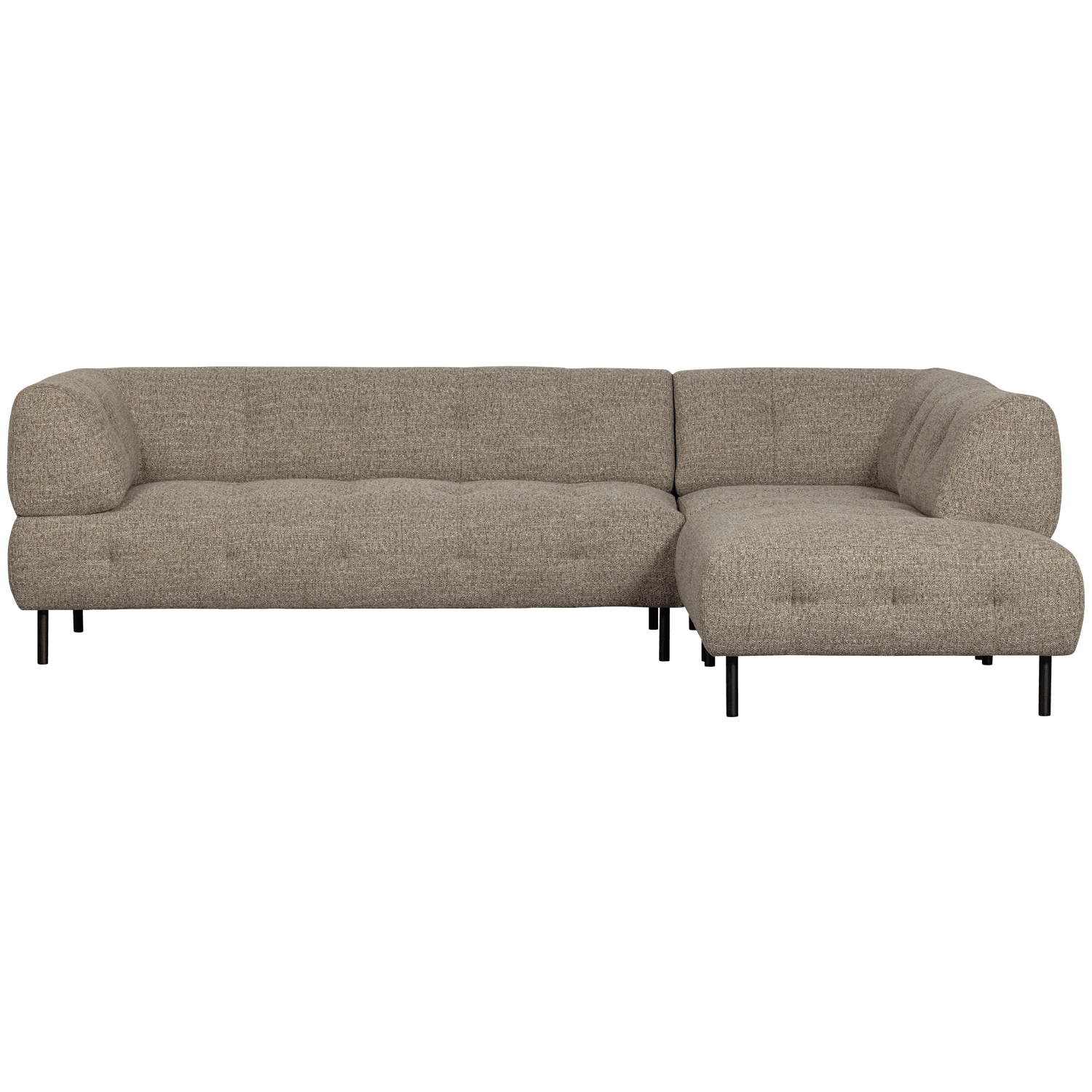 LLOYD CORNER SOFA RIGHT COARSE WOVEN BROWN MELANGE - PARIS14A.RO