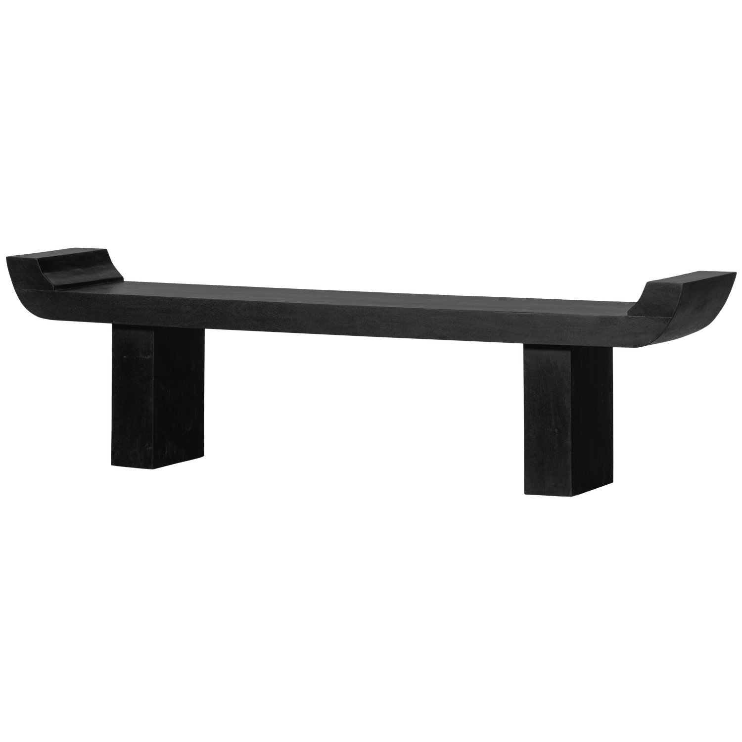 LOX BENCH WITH RAISED EDGES WOOD BLACK - PARIS14A.RO