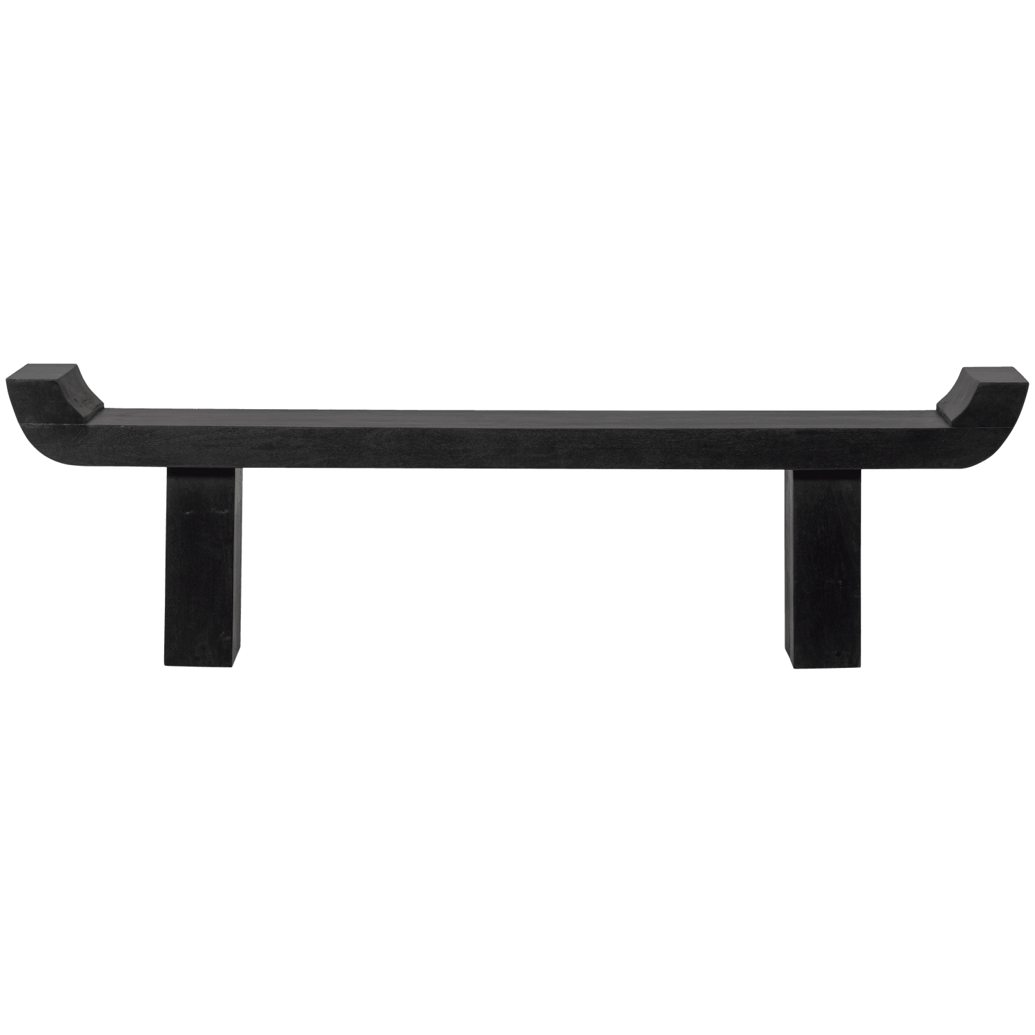 LOX BENCH WITH RAISED EDGES WOOD BLACK - PARIS14A.RO