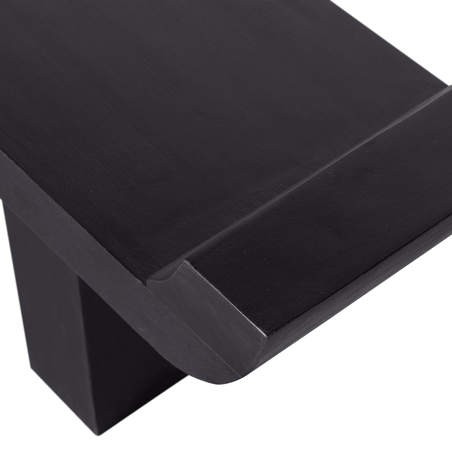 LOX BENCH WITH RAISED EDGES WOOD BLACK - PARIS14A.RO