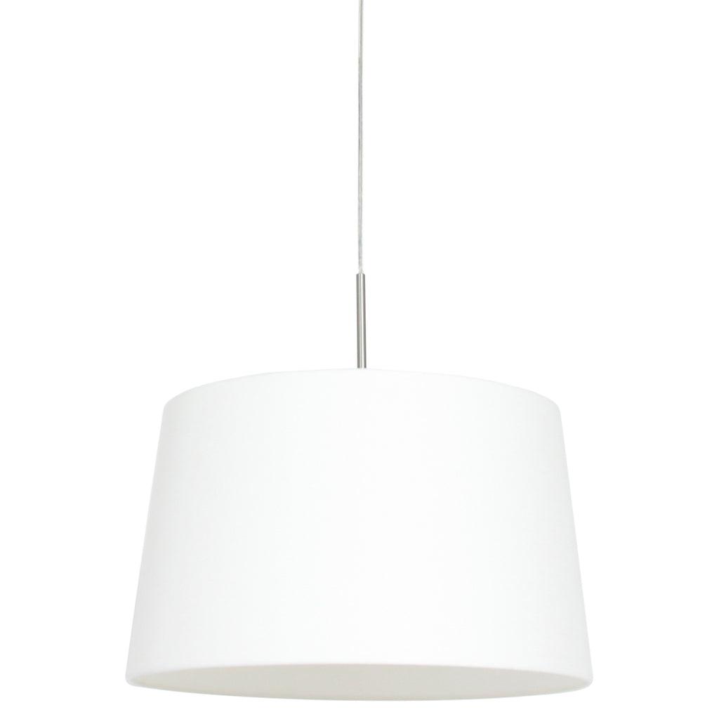 Lustra Sparkled Light 3602ST+K1001QS Staal-Wit Linnen - PARIS14A.RO