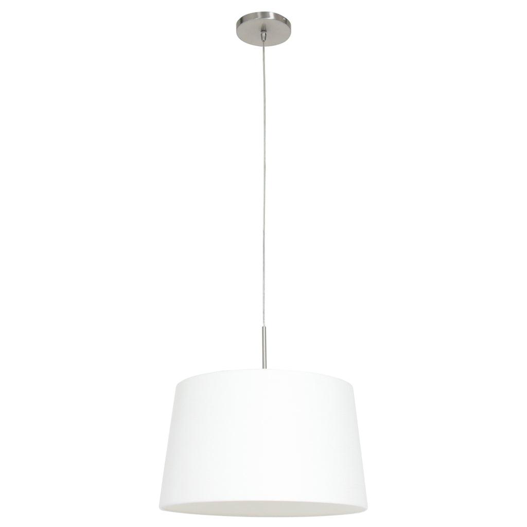 Lustra Sparkled Light 3602ST+K1001QS Staal-Wit Linnen - PARIS14A.RO