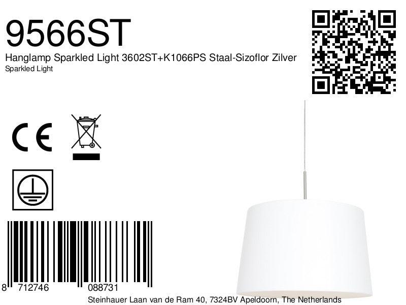 Lustra Sparkled Light 3602ST+K1066PS Staal-Sizoflor Zilver - PARIS14A.RO