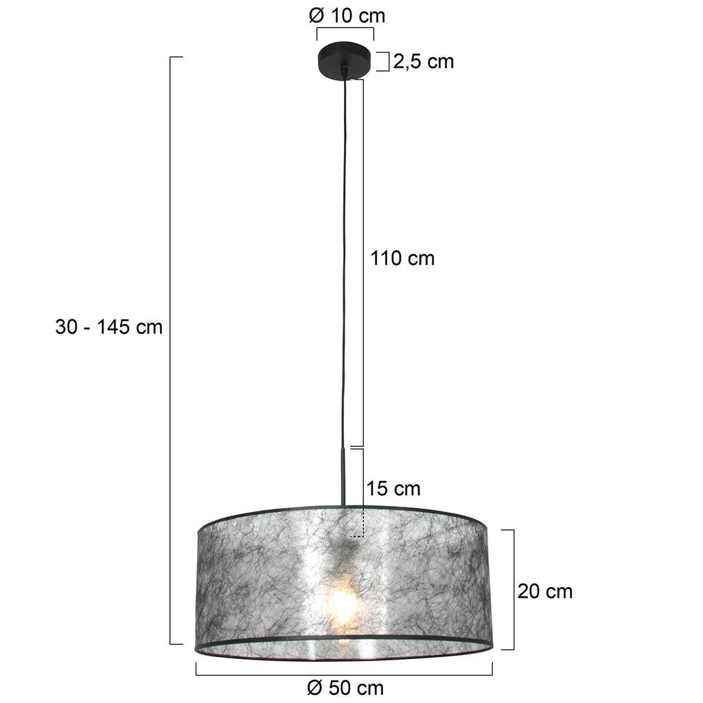 Lustra Sparkled Light 3602ZW+K1066NS Negru-Sizoflor Argintiu - PARIS14A.RO