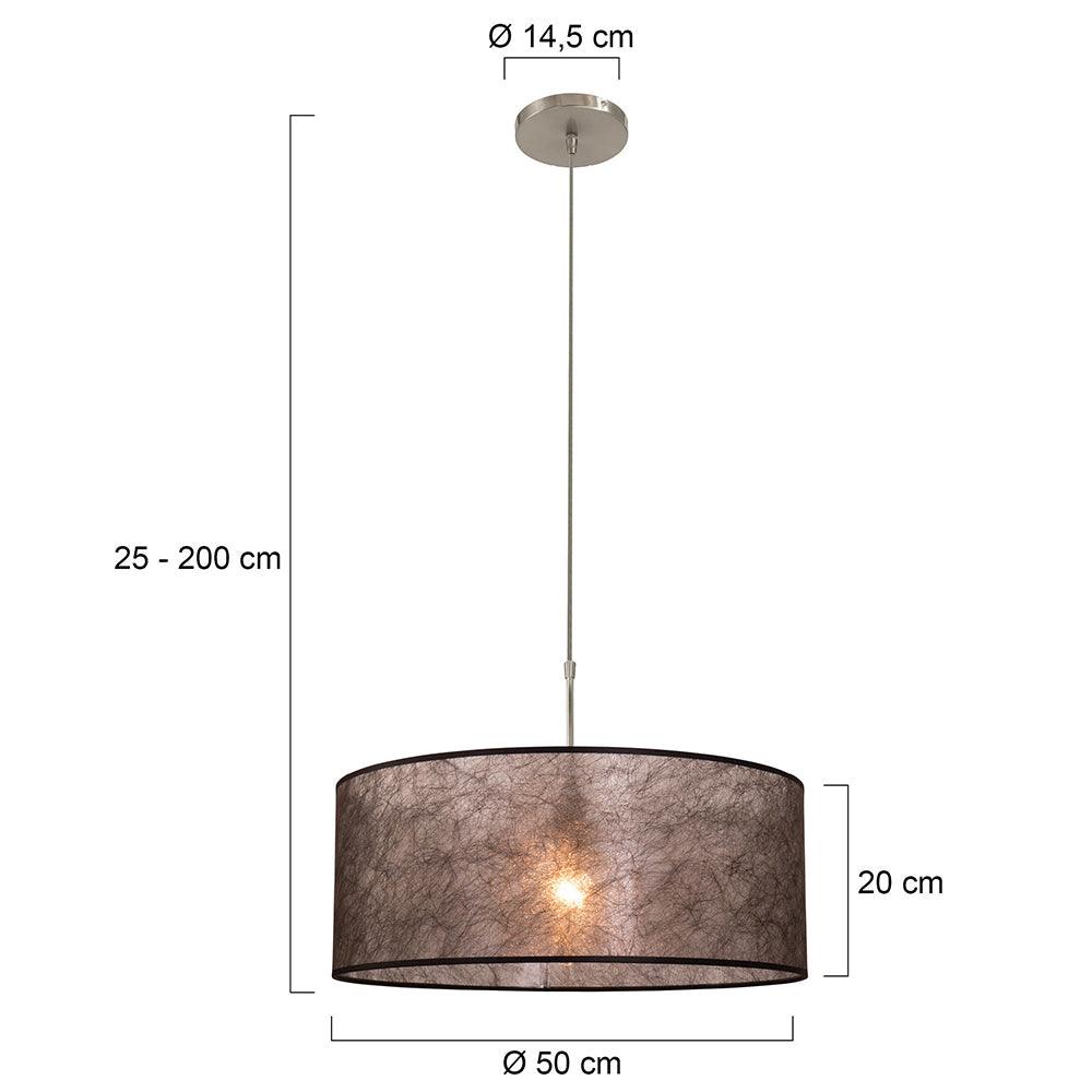 Lustra Sparkled Light 9888ST cu abajur negru - PARIS14A.RO