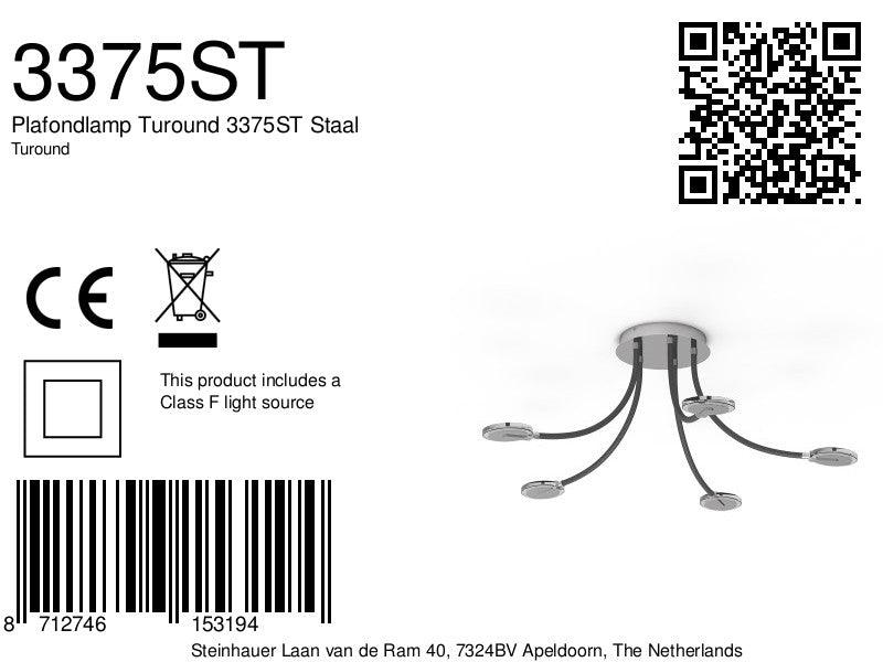 Lustră Turound 3375ST din oțel - PARIS14A.RO