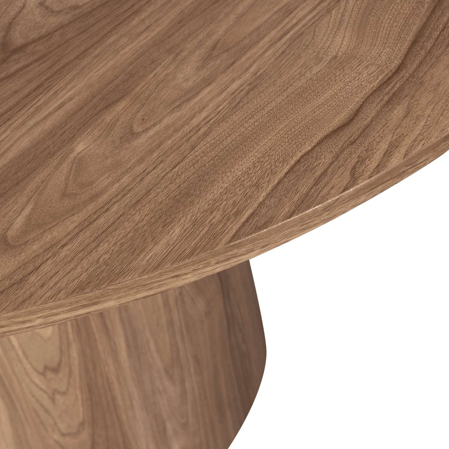 MAAN DINING TABLE ROUND MDF WALNUT Ø120CM - PARIS14A.RO