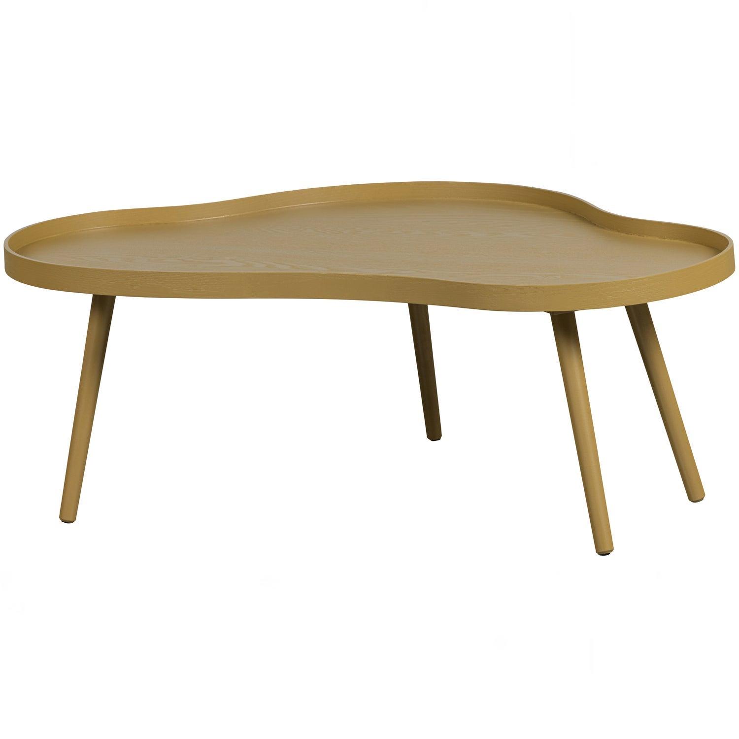 MAE SIDE TABLE ORGANIC OBLONG WOOD ALPACA - PARIS14A.RO