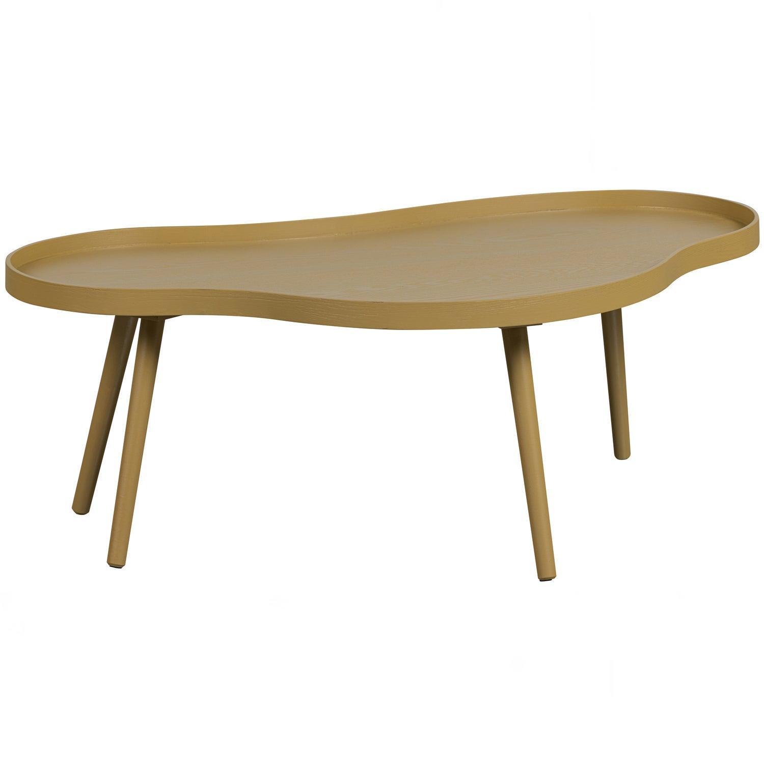 MAE SIDE TABLE ORGANIC OBLONG WOOD ALPACA - PARIS14A.RO