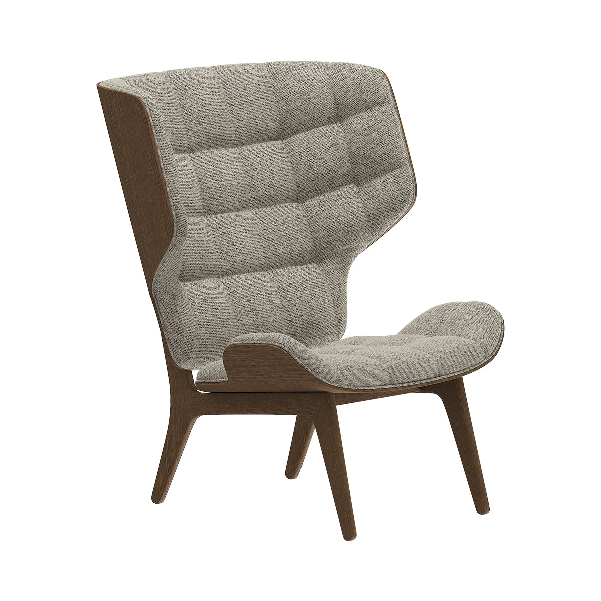 NORR11 scaun Mammoth tapitat | stejar FSC | Stejar afumat deschis | 89x87xh104 cm