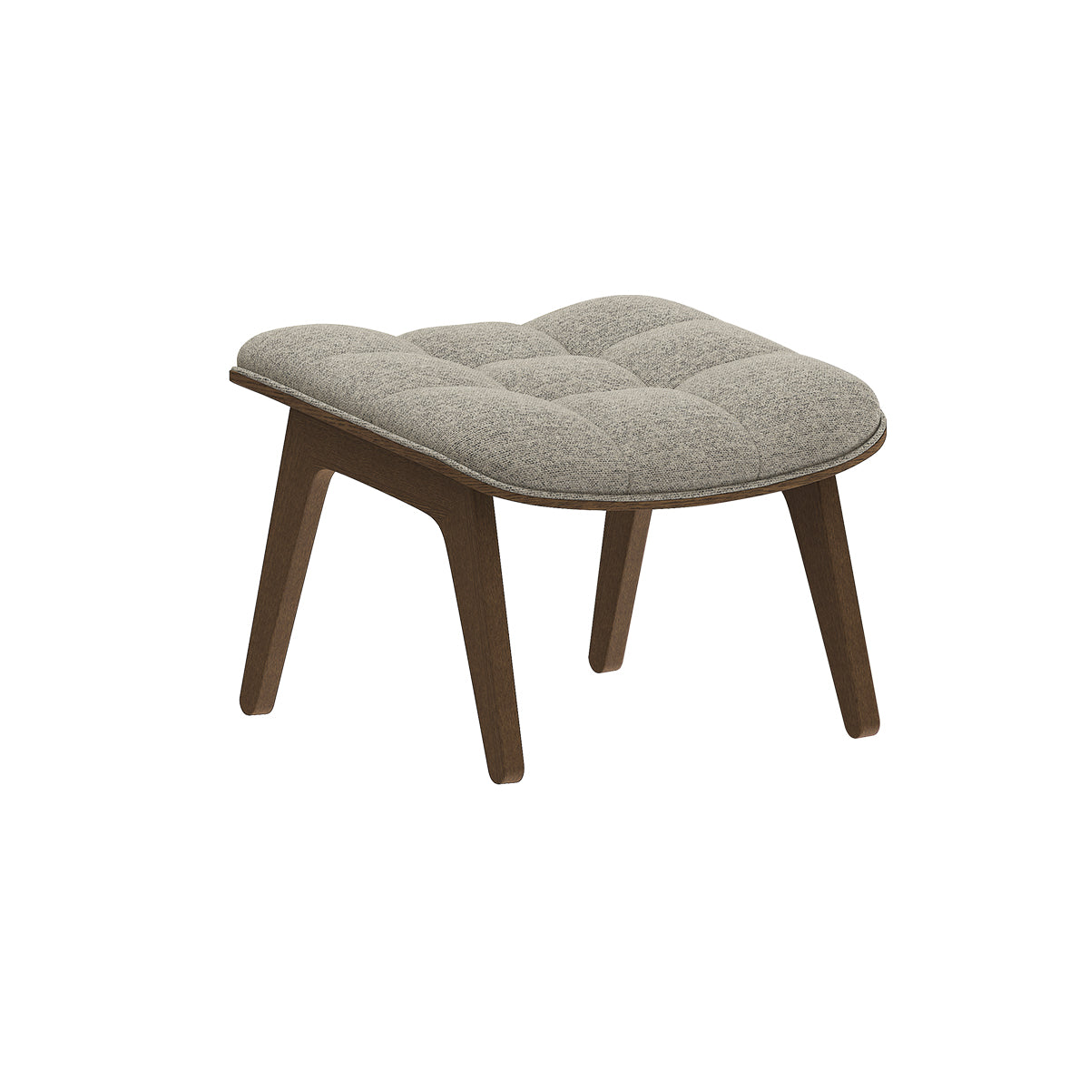 NORR11 taburet Mammoth tapitat | stejar FSC | Stejar afumat deschis | 61x53xh37 cm