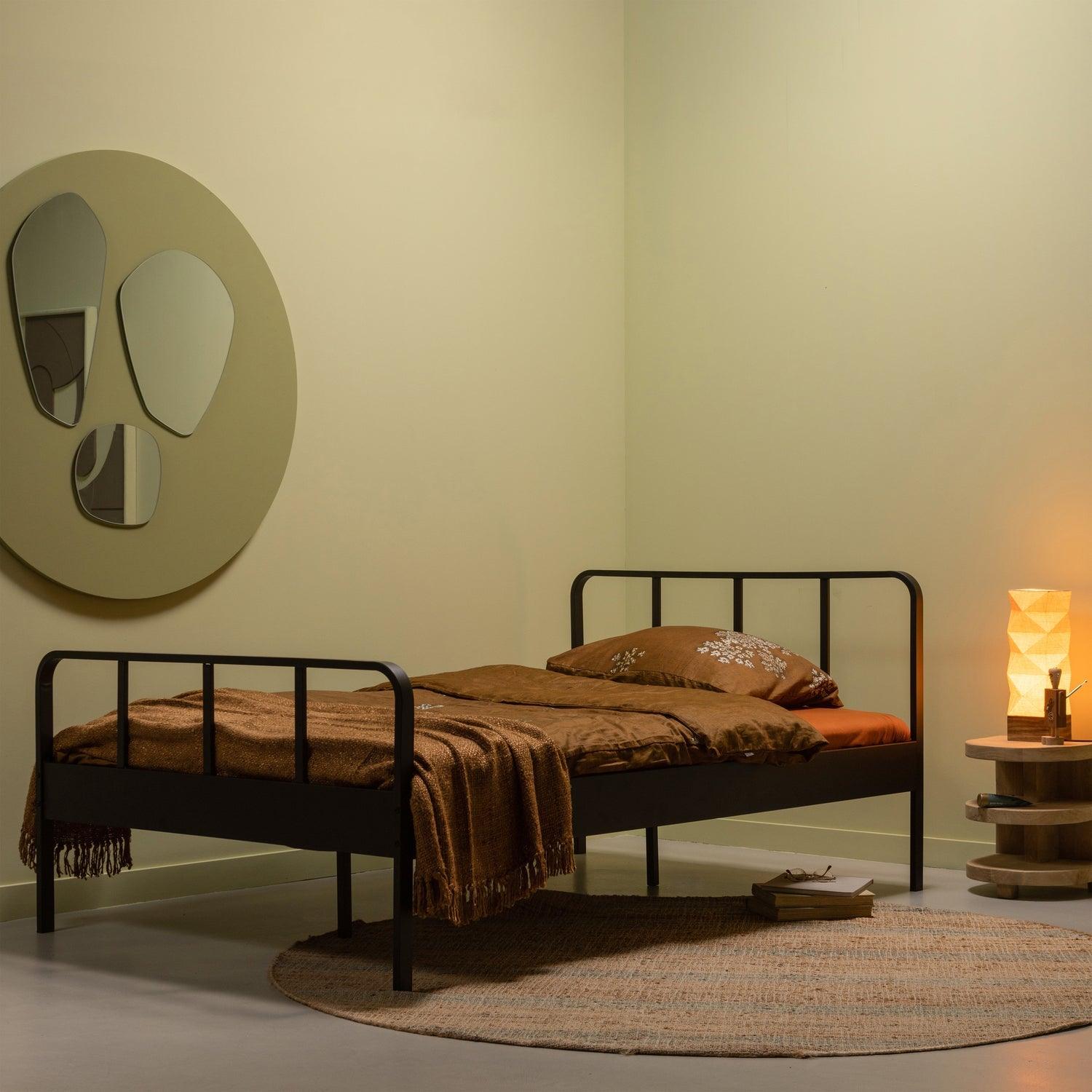 MEES BED METAL BLACK 120x200CM - PARIS14A.RO