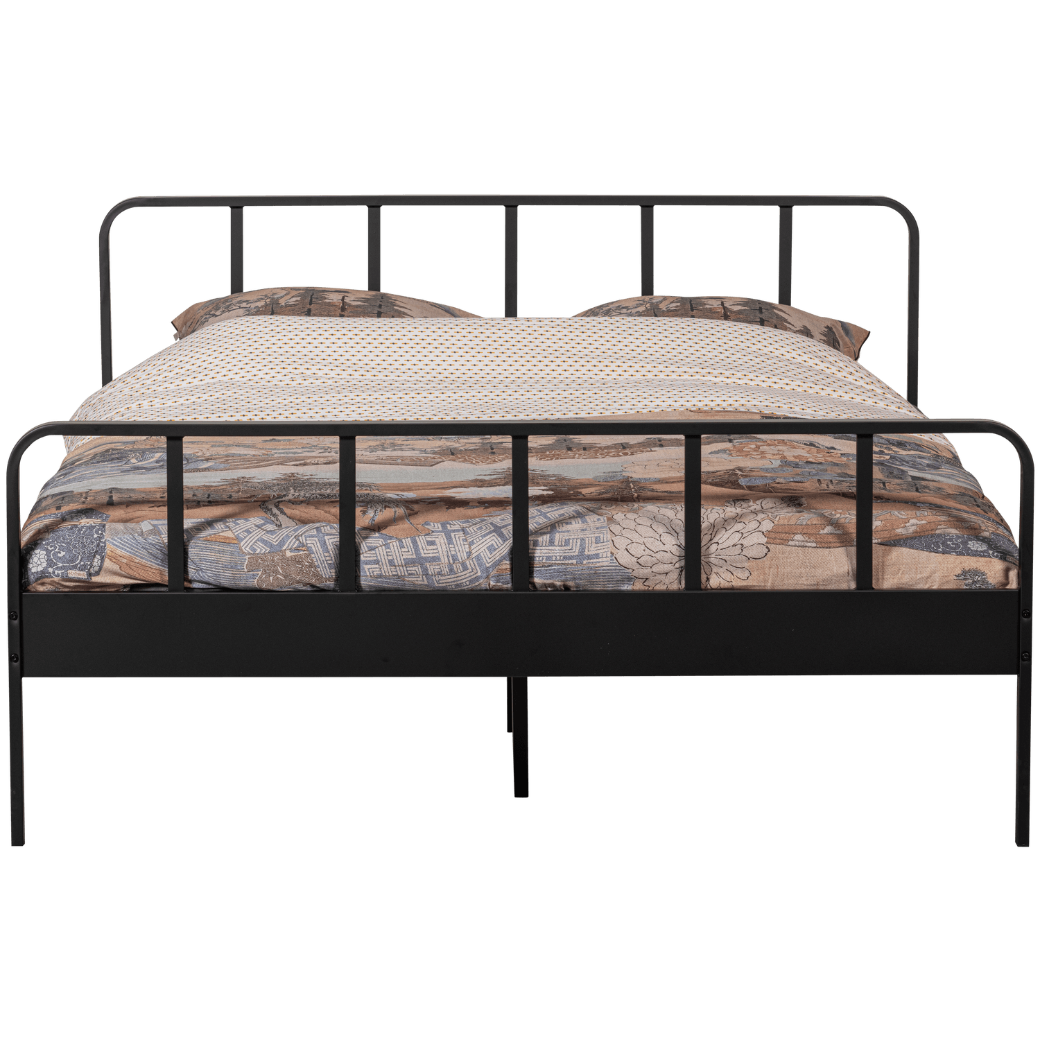 MEES DOUBLE BED METAL BLACK 160x200CM - PARIS14A.RO