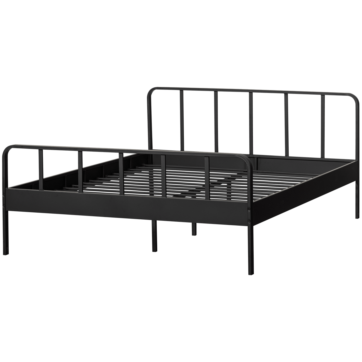 MEES DOUBLE BED METAL BLACK 160x200CM - PARIS14A.RO