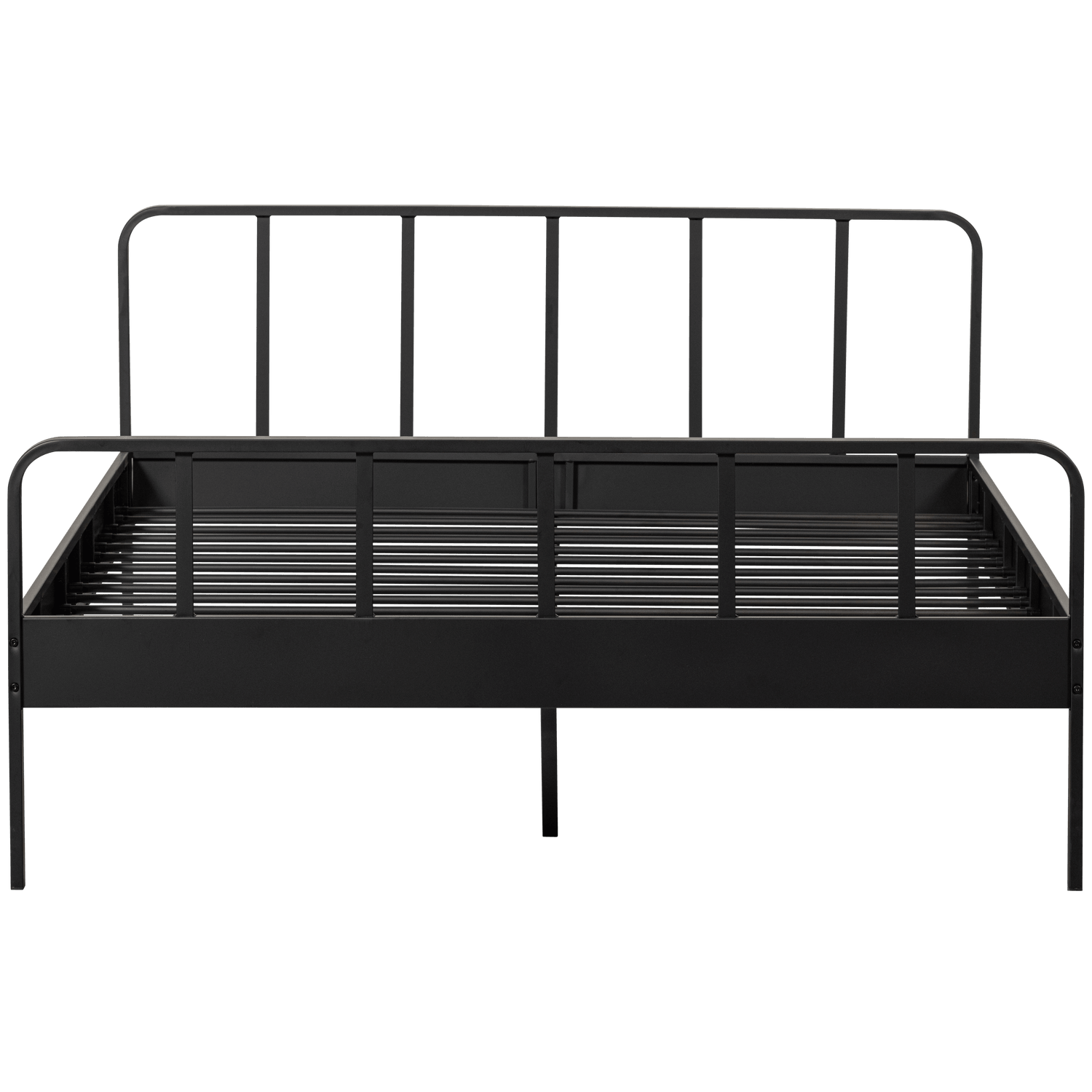 MEES DOUBLE BED METAL BLACK 160x200CM - PARIS14A.RO