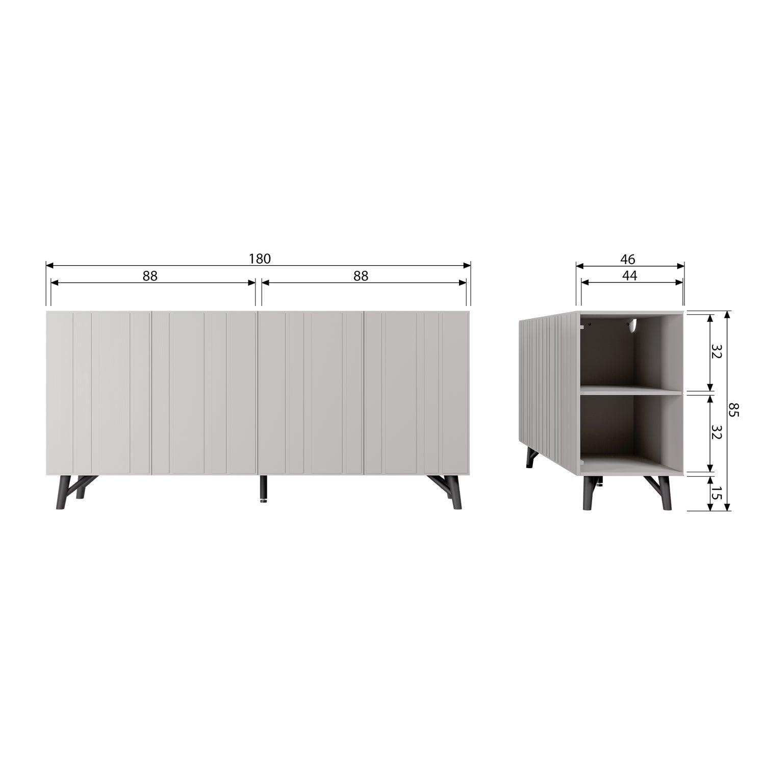 MILLER SIDEBOARD PINE DUST [fsc] - PARIS14A.RO