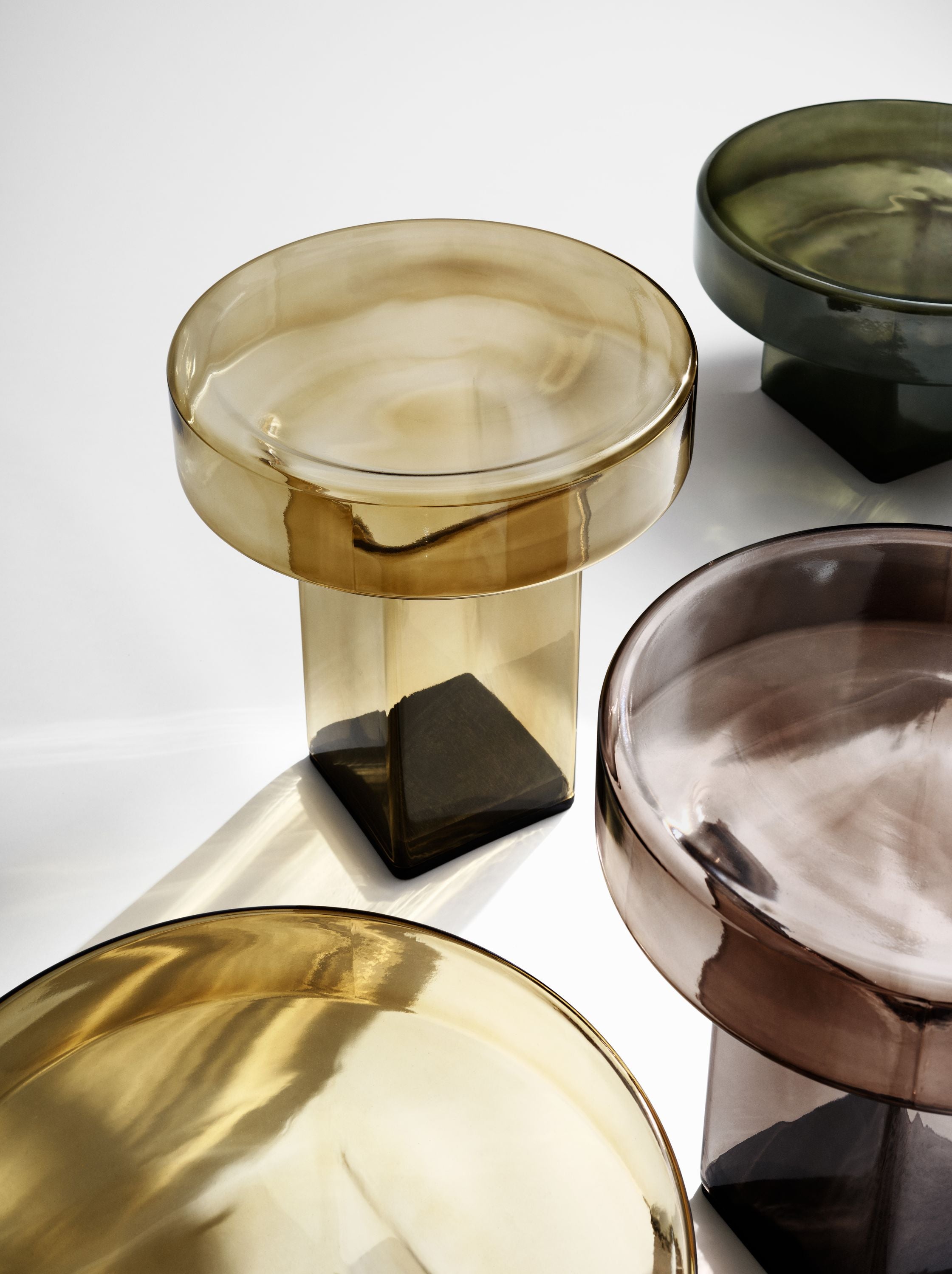 NORR11 masuta cafea Naked | sticla | Ø53xh30 cm