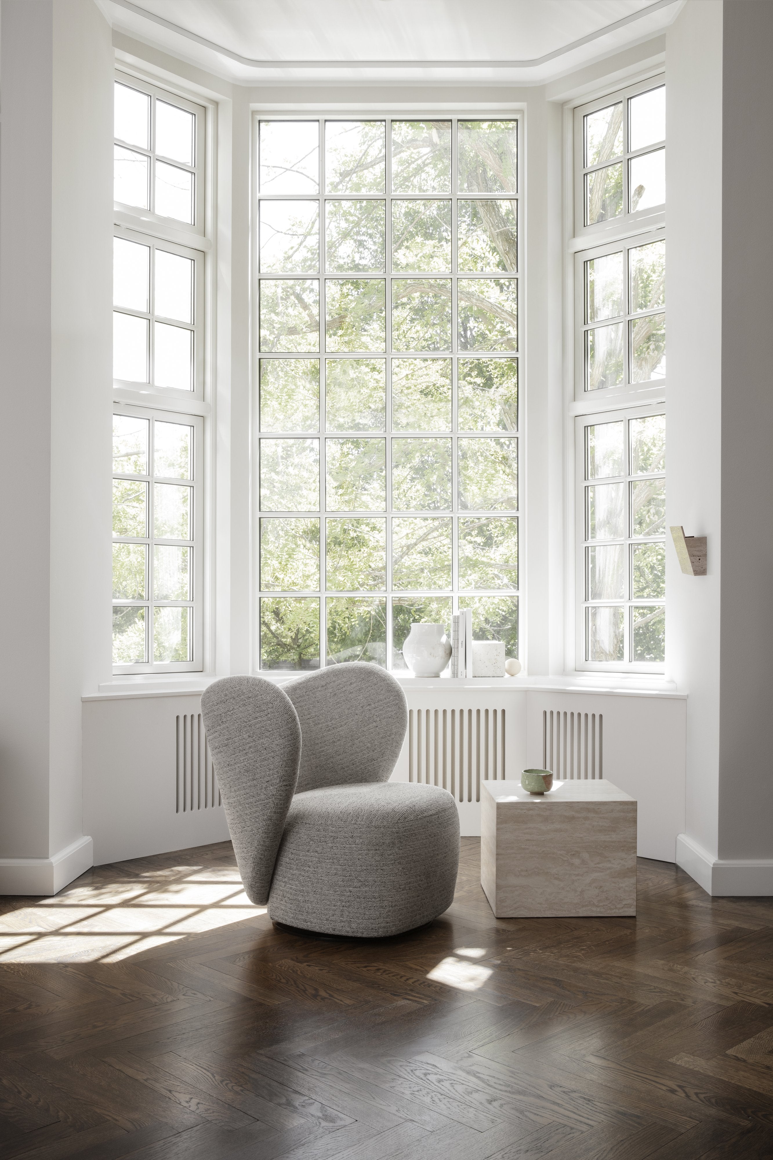 NORR11 masuta cafea Cubism Small | travertin | 45x45xh37 cm