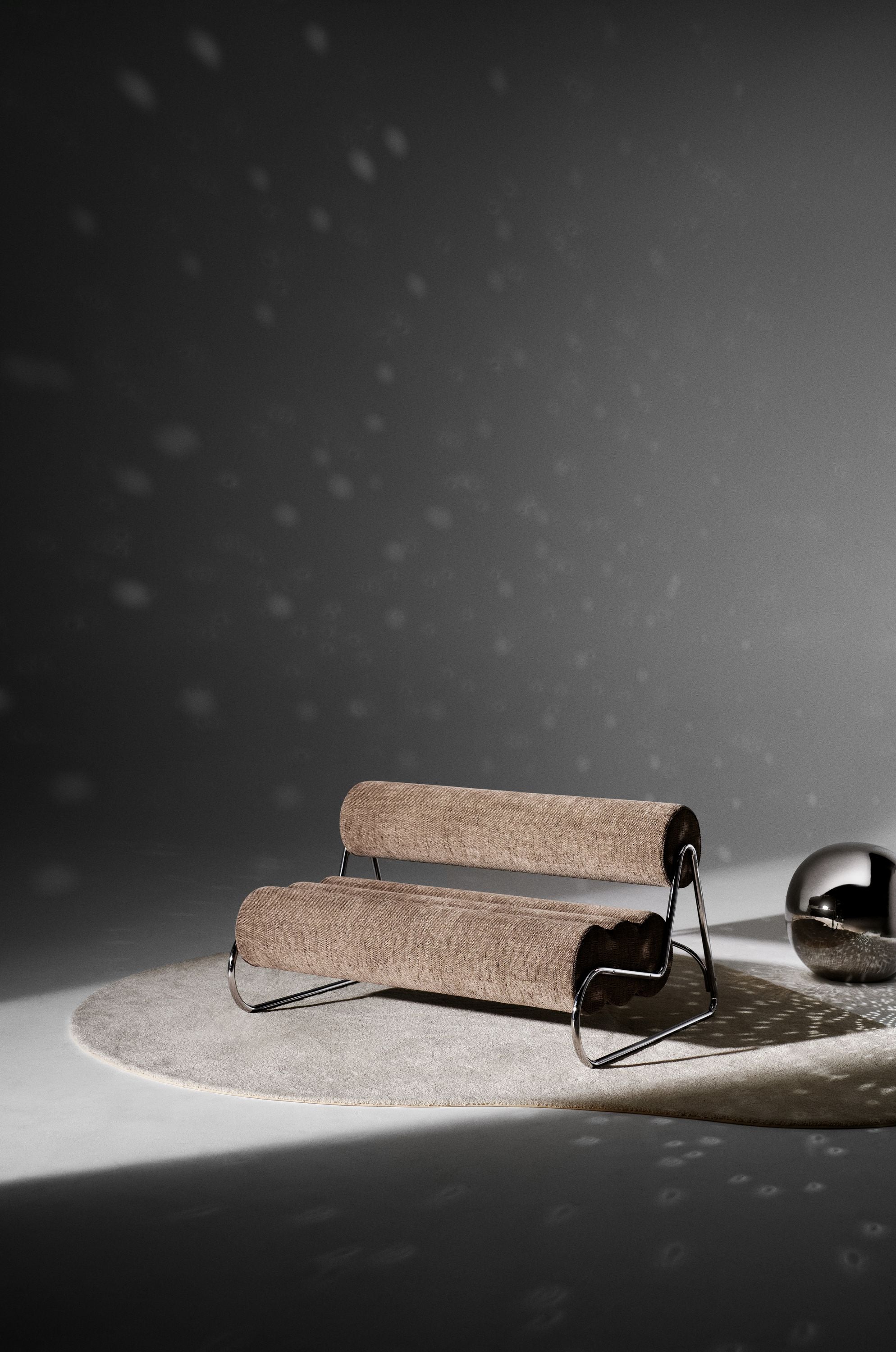 NORR11 canapea Fave | crom | 132x92xh72 cm