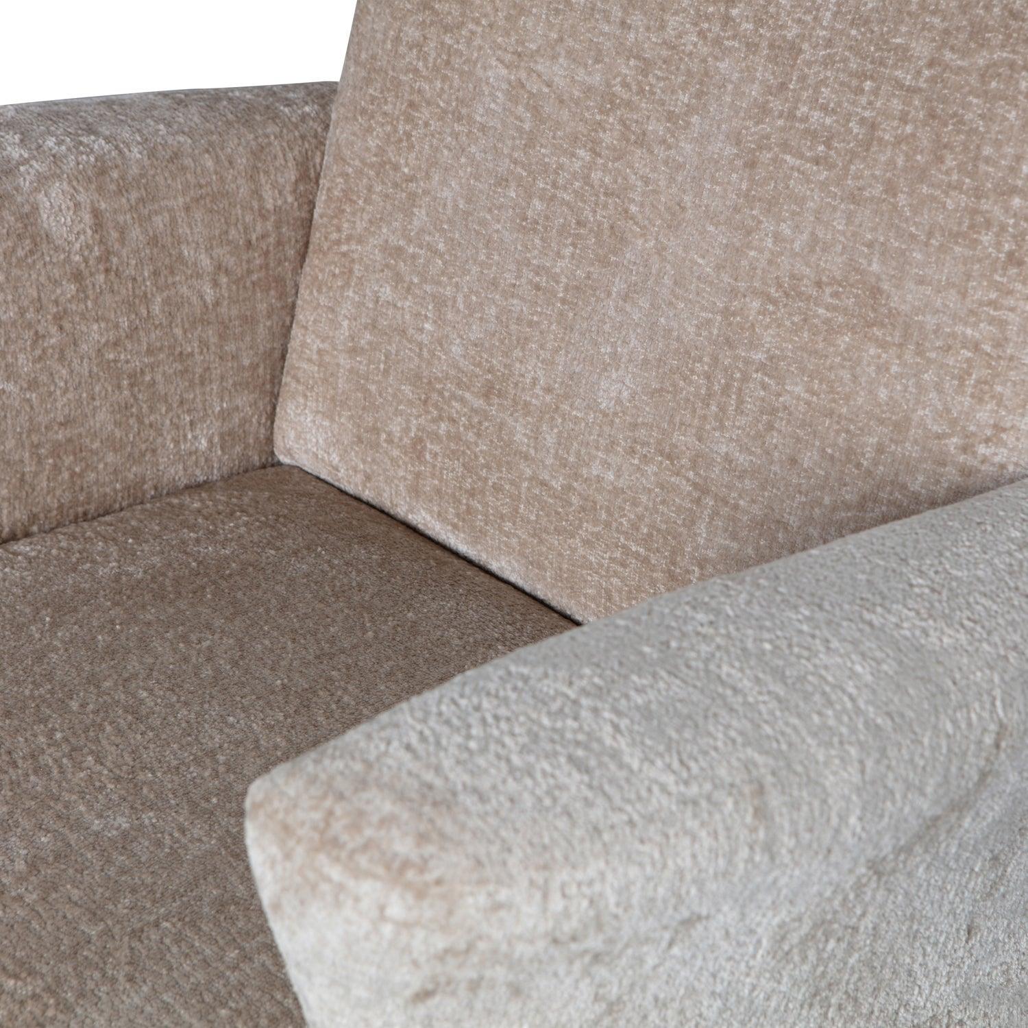 MUSE ARMCHAIR COARSE WOVEN FABRIC NATURAL - PARIS14A.RO