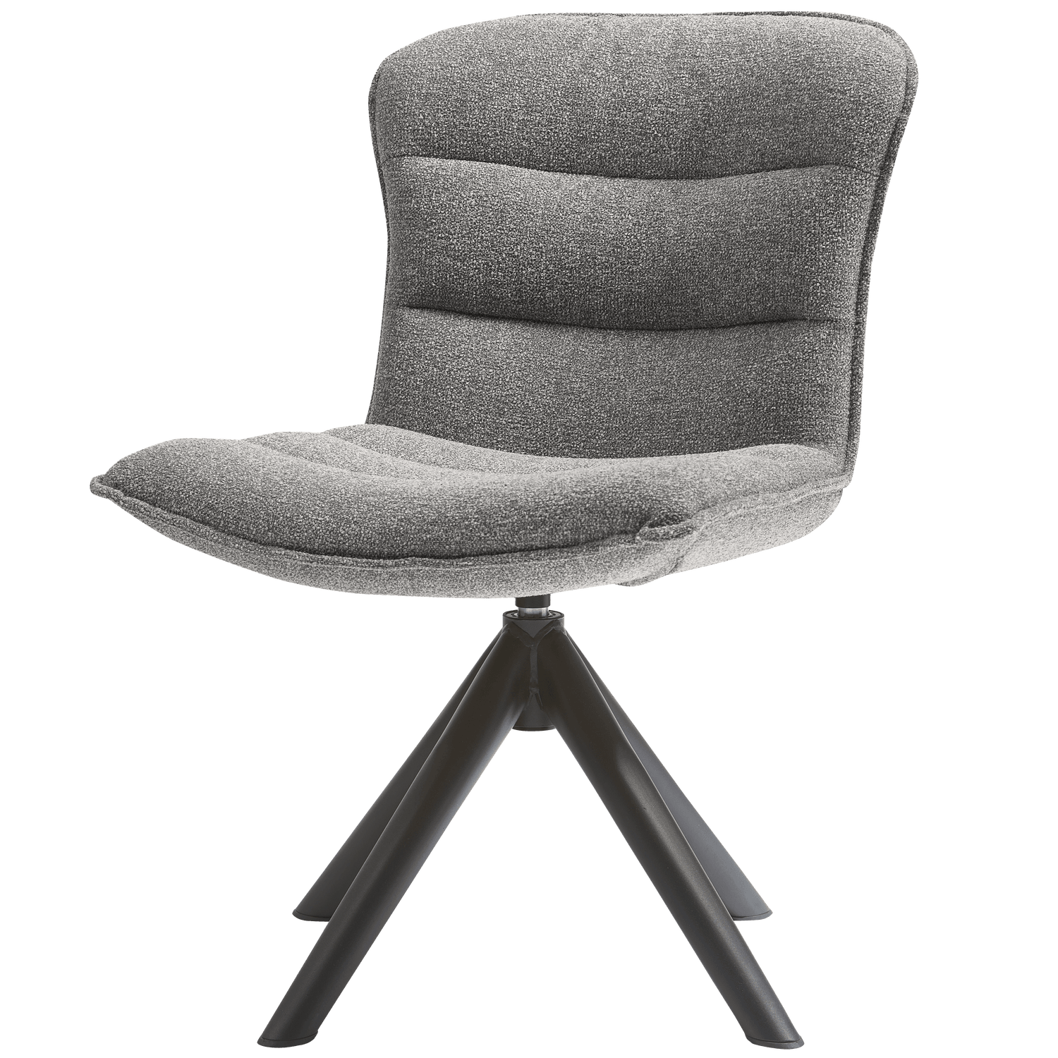 NIKA SWIVEL DINING CHAIR GREY MELANGE - PARIS14A.RO