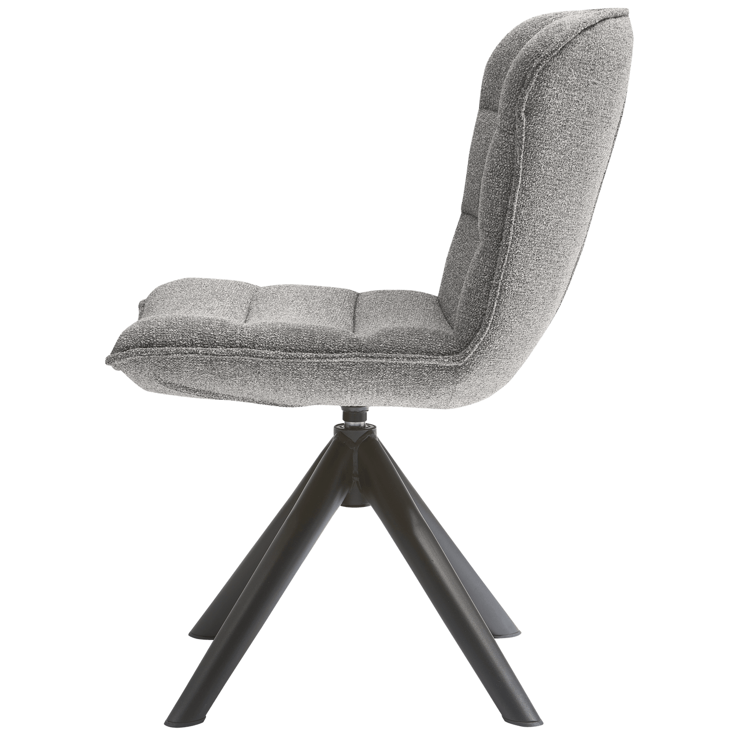 NIKA SWIVEL DINING CHAIR GREY MELANGE - PARIS14A.RO