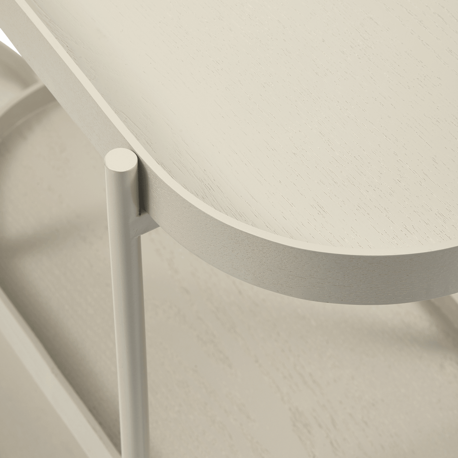 NOAN SIDE TABLE WOOD/METAL ANTIQUE BEIGE - PARIS14A.RO