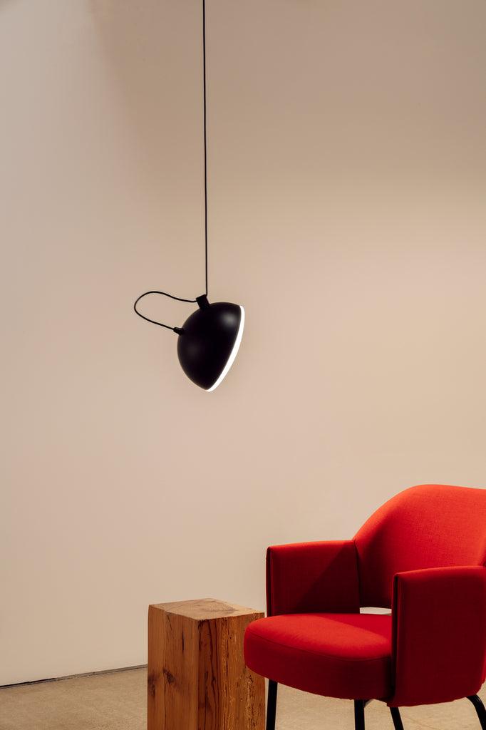 Lampa pendant Nod, negru texturat - PARIS14A.RO