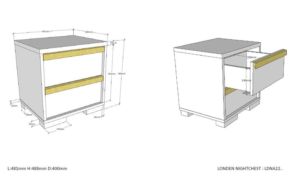 Noptiera alba LONDON - Vipack - PARIS14A.RO