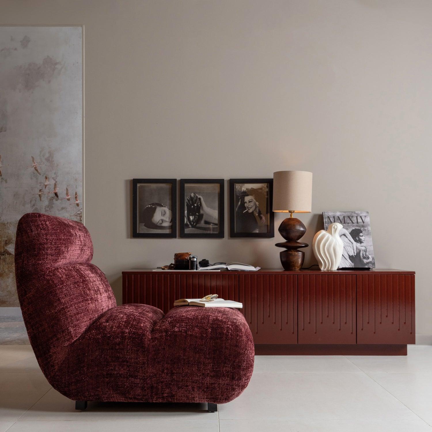 OBSERVE ARMCHAIR AUBERGINE - PARIS14A.RO