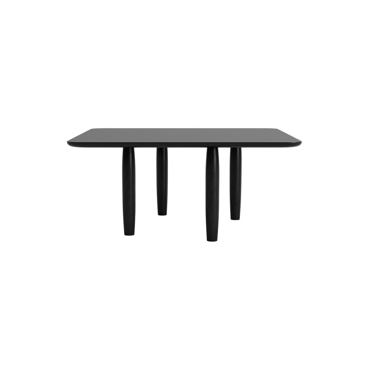 NORR11 masuta cafea Oku | stejar FSC | Negru | 80x80xh35 cm