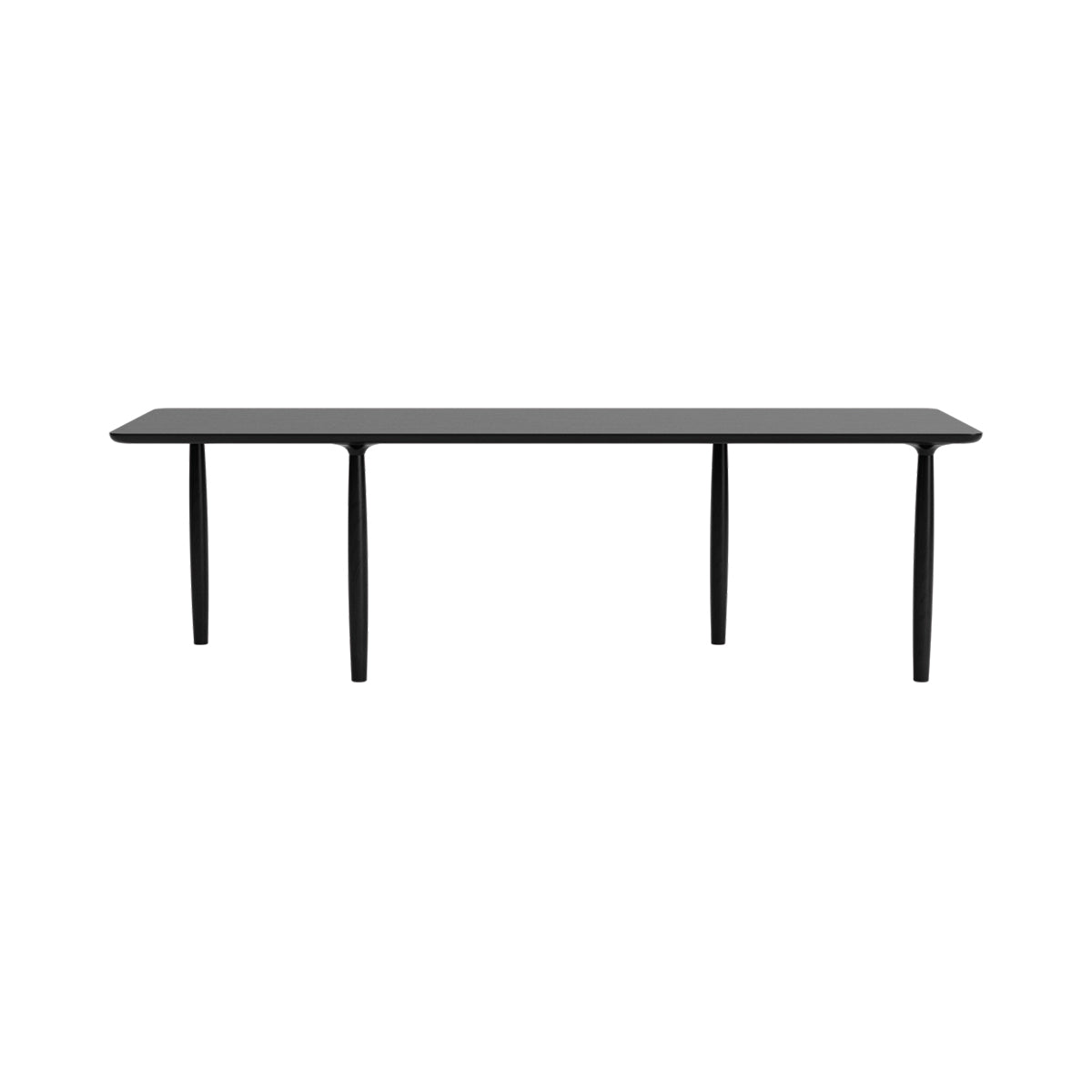 NORR11 masa dining Oku Rect. | stejar FSC | Negru | 95x250xh74 cm