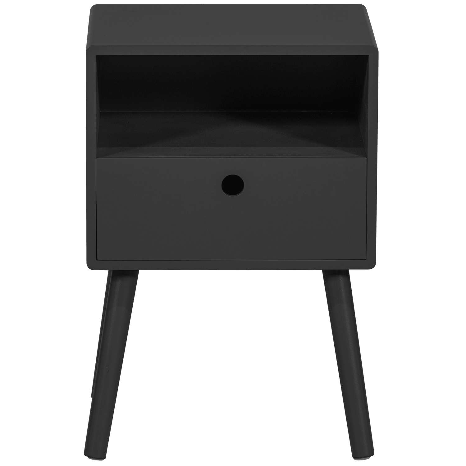 OZZY NIGHTSTAND WOOD BLACK - PARIS14A.RO