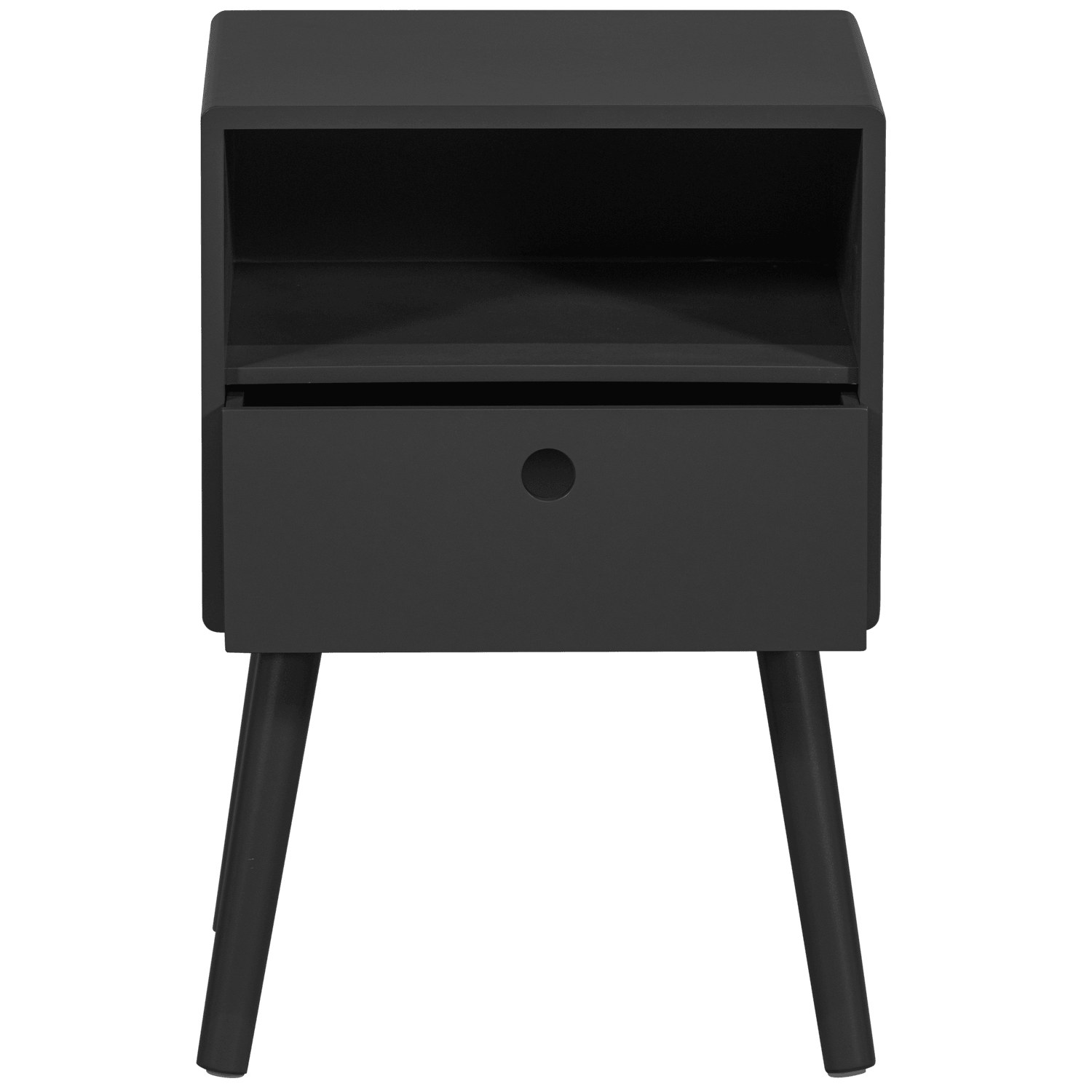 OZZY NIGHTSTAND WOOD BLACK - PARIS14A.RO