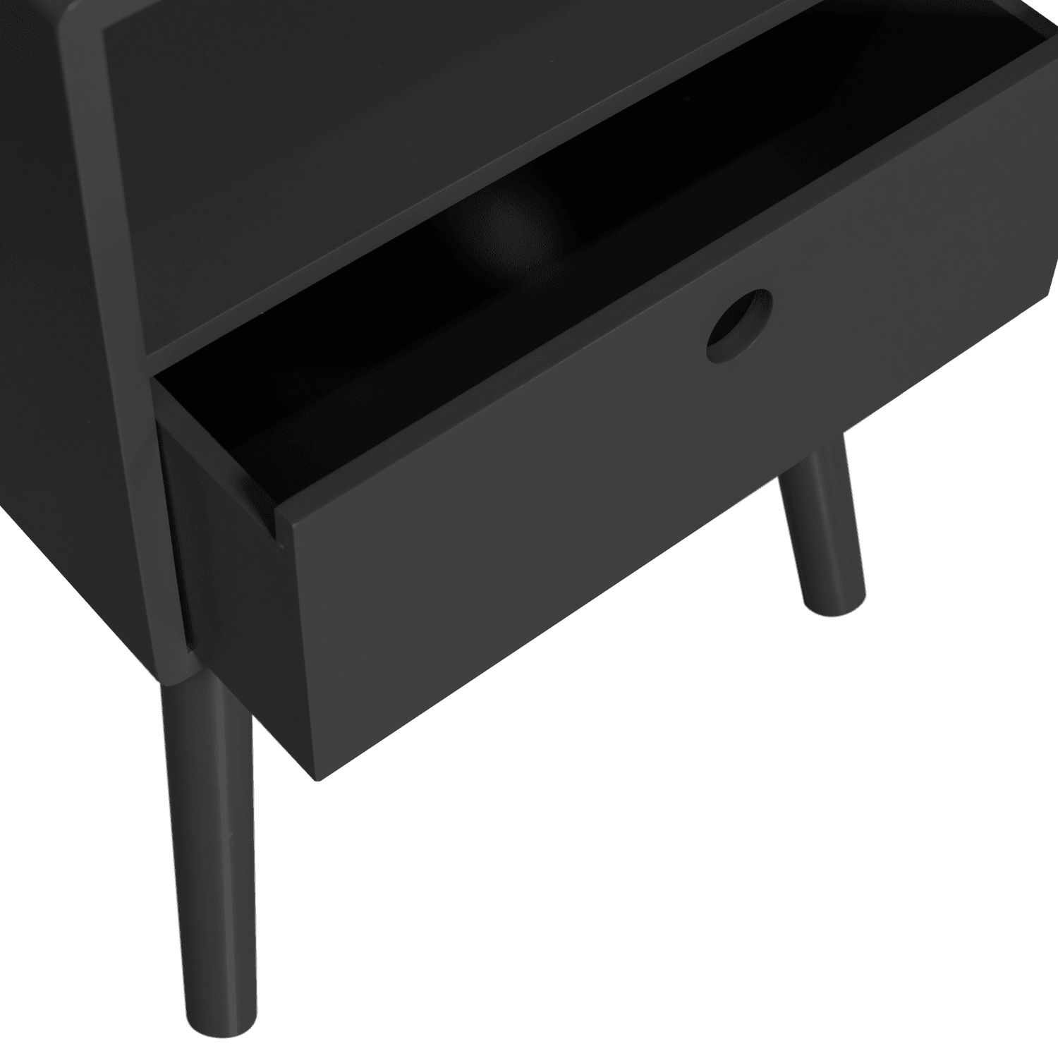 OZZY NIGHTSTAND WOOD BLACK - PARIS14A.RO