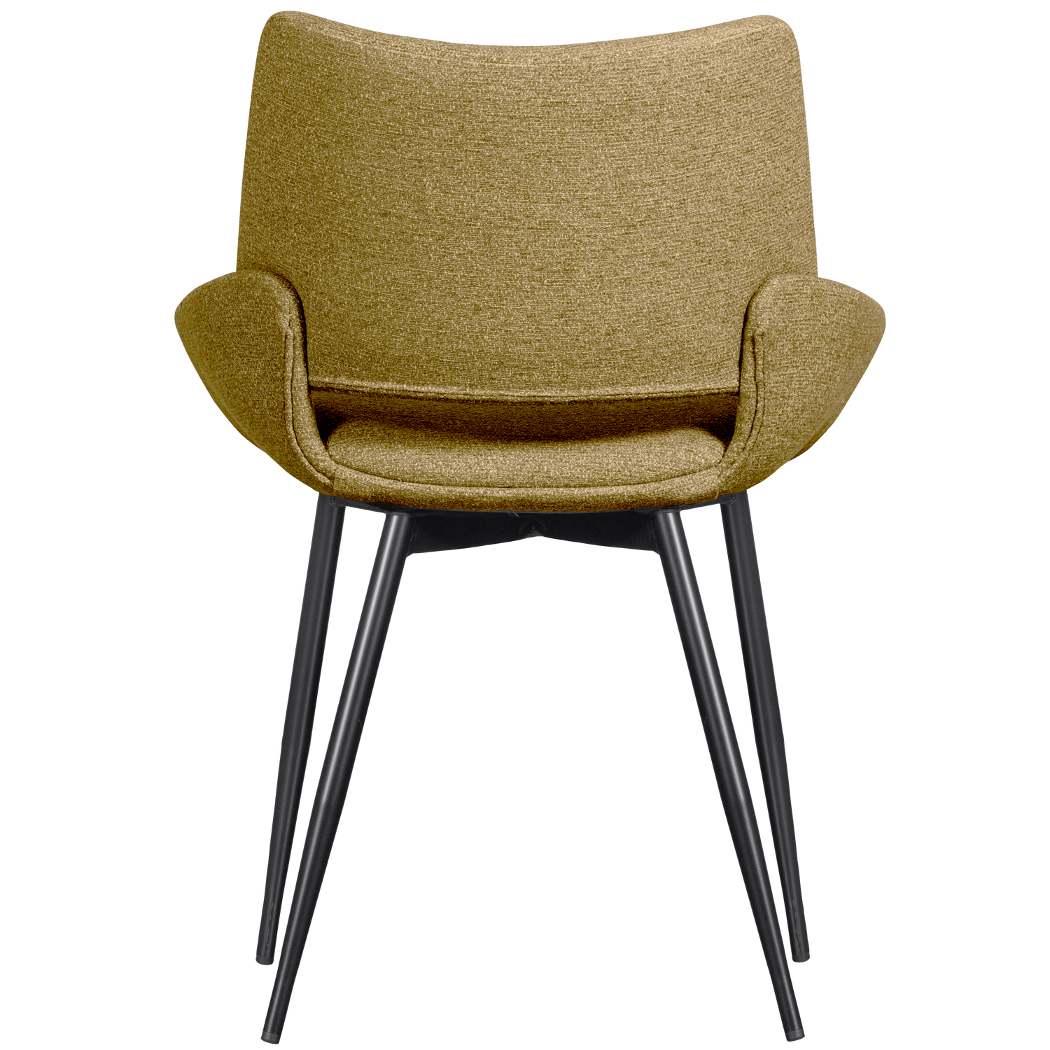 PARADE DINING CHAIR MELANGE FABRIC MUSTARD - PARIS14A.RO