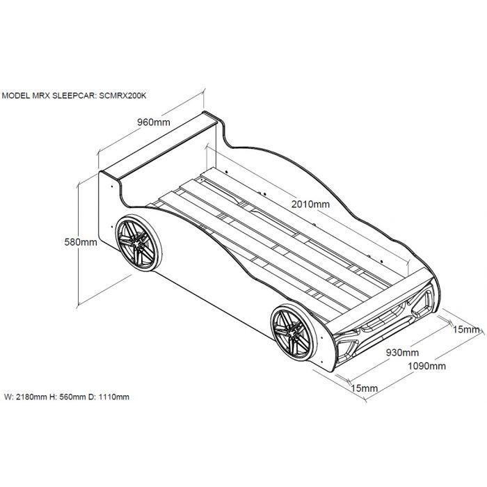 Pat auto cu saltea MRX - Vipack - PARIS14A.RO